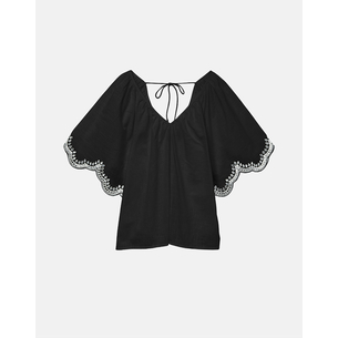 Product VERO MODA VMDIANA 2/4 V-NECK TOP WVN BTQ base image