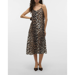 Product VERO MODA VMJOSIE CALF SINGLET DRESS WVN GA base image