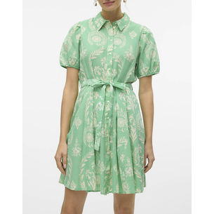 Product VERO MODA VMDICTHE 2/4 SHORT VOLUME DRESS WVN GA base image