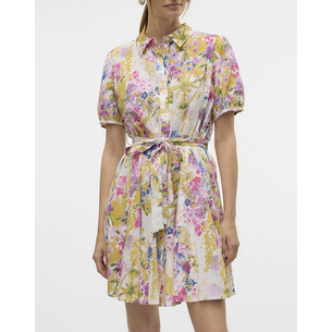 Product VERO MODA VMDICTHE 2/4 SHORT VOLUME DRESS WVN GA base image