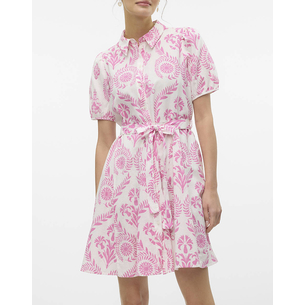 Product VERO MODA VMDICTHE 2/4 SHORT VOLUME DRESS WVN GA base image