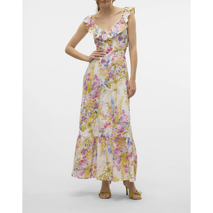 Product VERO MODA VMDICTHE S/L ANKLE DETAIL DRESS WVN GA base image