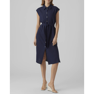 Product VERO MODA VMMYMILO SL CALF SHIRT DRESS WVN GA base image