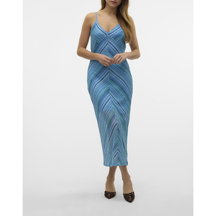 Product VERO MODA VMDEMI STRIPE 78 SINGLET DRESS JRS GA VO base image