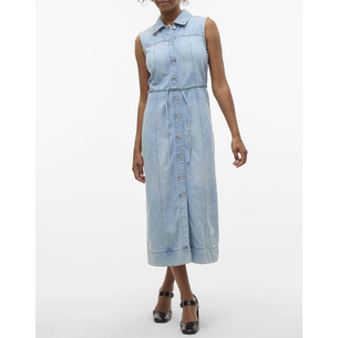 Product VERO MODA VMNENYA SL 7/8 DENIM VEST DRESS SI321 base image