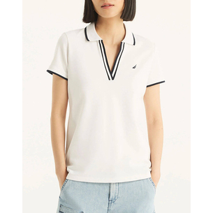 Product NAUTICA ΜΠΛΟΥΖΑ POLO ΚΜ S/S TIPPED SPLIT NECK OCEAN POLO base image