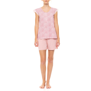 Product PINK LABEL PYJAMA SHORTS LEOPARD ROSE base image
