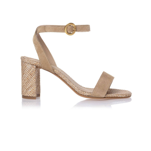 Product SANTE DES.25-227 SANTE SANDAL RETURNED SUEDE STRAW SOLE HEEL base image
