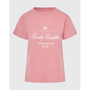 Product FUNKY BUDDHA Γυναικεία Μπλούζα Κοντό Μανίκι Με Τύπωμα base image