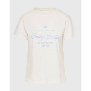 Product FUNKY BUDDHA Γυναικεία Μπλούζα Κοντό Μανίκι Με Τύπωμα base image