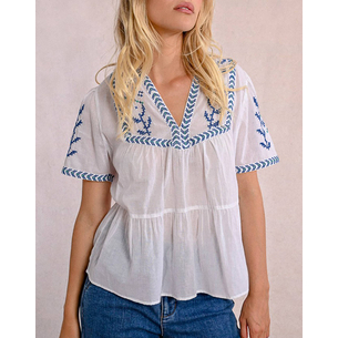Product MOLLY BRACKEN LADIES WOVEN TOP base image