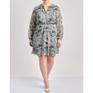 Product PARABITA Μίνι φόρεμα chiffon εμπριμέ λαχούρι base image