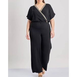 Product PARABITA Ολόσωμη φόρμα washed με τρέσα στο κρουαζέ base image