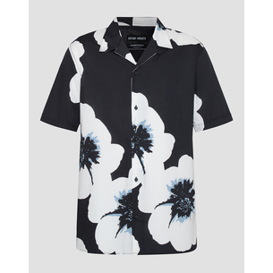 Product ANTONY MORATO MMSS00171FA430630 MIN OF 6 SHIRT HONOLULU REGULAR STRAIGHT FIT IN PRINTED COTTON VISCOSE BLEND FABRIC WITH LOGOED METAL BADGE ΜΠΛΟΥΖΑ ΑΝΔΡΙΚΟ base image