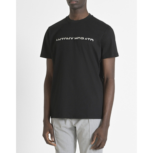 Product ANTONY MORATO MMKS02478FA100240 MIN OF 6 T-SHIRT REGULAR FIT IN JERSEY COTTON FABRIC WITH FLOCK MATT PLASTIC AND SPONGE LOGO PRINT ΜΠΛΟΥΖΑ ΑΝΔΡΙΚΟ base image