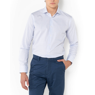Product THE BOSTONIANS  ΠΟΥΚΑΜΙΣΟ CHESTER ΠΟΠΛΙΝΑ CUSTOM FIT MiniCheck POPLIN Semi-rex Custom Fit base image