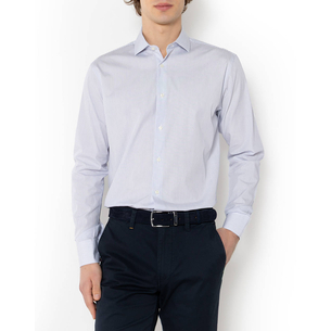 Product THE BOSTONIANS  ΠΟΥΚΑΜΙΣΟ ACORN ΠΟΠΛΙΝΑ CUSTOM FIT Stripe POPLIN Semi-rex Custom FIT base image