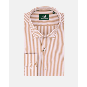 Product THE BOSTONIANS  ΠΟΥΚΑΜΙΣΟ ACORN ΠΟΠΛΙΝΑ CUSTOM FIT Stripe POPLIN Semi-rex Custom FIT base image