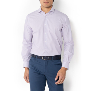 Product THE BOSTONIANS CHESTER POPLIN SHIRT CUSTOM FIT MiniCheck POPLIN Semi-rex Custom Fit base image