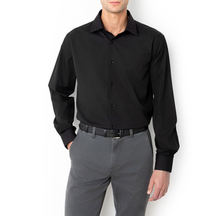Product THE BOSTONIANS  ΠΟΥΚΑΜΙΣΟ ΠΟΠΛΙΝΑ CUSTOM FIT Plain POPLIN Classic Custom Fit base image