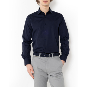 Product THE BOSTONIANS  ΠΟΥΚΑΜΙΣΟ ΠΟΠΛΙΝΑ CUSTOM FIT Plain POPLIN Classic Custom Fit base image
