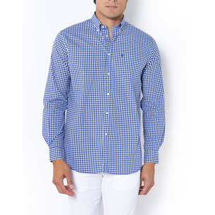 Product THE BOSTONIANS MAVERICK POPLIN SHIRT REGULAR FIT MedCheck POPLIN Button-down Regular fit base image