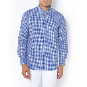 Product THE BOSTONIANS MAVERICK POPLIN SHIRT REGULAR FIT MedCheck POPLIN Button-down Regular fit base image