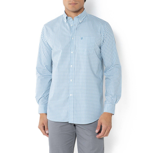 Product THE BOSTONIANS MAVERICK POPLIN SHIRT REGULAR FIT MedCheck POPLIN Button-down Regular fit base image
