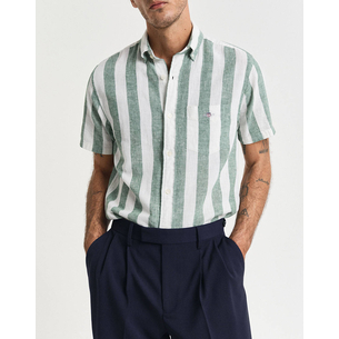 Product GANT REG COTTON LINEN STRIPE SS SHIRT base image