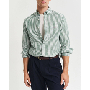 Product GANT LS REG COTTON LINEN STRIPE SHIRT base image