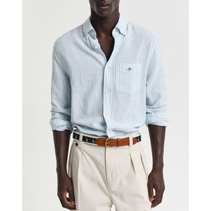 Product GANT LS REG COTTON LINEN STRIPE SHIRT base image