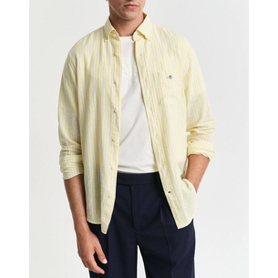 Product GANT LS REG COTTON LINEN STRIPE SHIRT base image