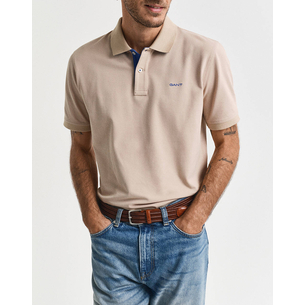 Product GANT KM REG CONTRAST PIQUE SS POLO T-SHIRT base image
