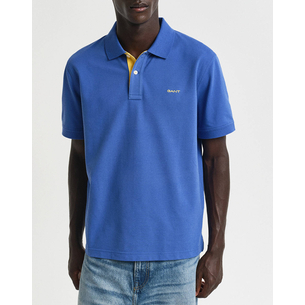 Product GANT KM REG CONTRAST PIQUE SS POLO T-SHIRT base image