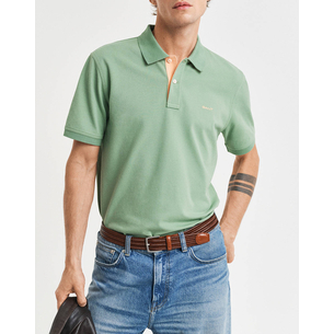 Product GANT KM REG CONTRAST PIQUE SS POLO T-SHIRT base image