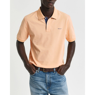 Product GANT KM REG CONTRAST PIQUE SS POLO T-SHIRT base image