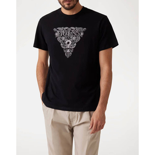 Product GUESS SS CN FLOWER EMBRO TEE ΜΠΛΟΥΖΑ ΑΝΔΡΙΚΟ base image