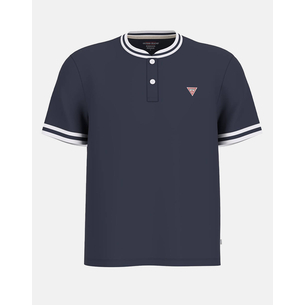 Product GUESS JEANS GJ SS CN REG  HENLEY - ORGANIC CO SLUB JERSEY ΜΠΛΟΥΖΑ ΑΝΔΡΙΚΟ base image
