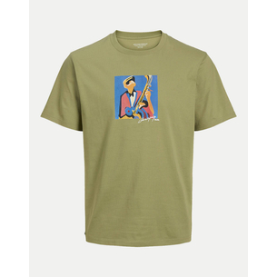 Product JACK&JONES JORMANCHESTER CUBISM  FRONT TEE SS CN base image