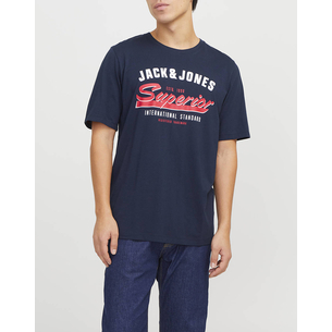 Product JACK&JONES JJELOGO TEE SS O-NECK 2 COL SS25 SN base image