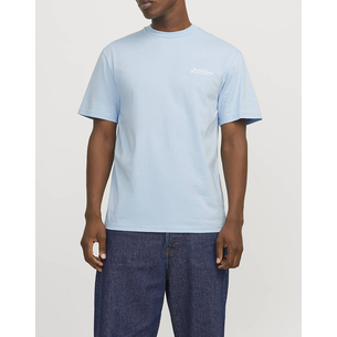 Product JACK&JONES JJBEAU TEE SS FRONTPRINT CREW NECK LN base image
