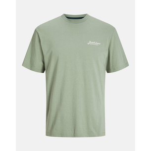 Product JACK&JONES JJBEAU TEE SS FRONTPRINT CREW NECK LN base image