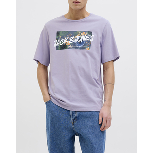 Product JACK&JONES JJHAWAII SHAPE TEE SS CREW NECK LN base image