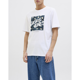 Product JACK&JONES JJHAWAII SHAPE TEE SS CREW NECK LN base image