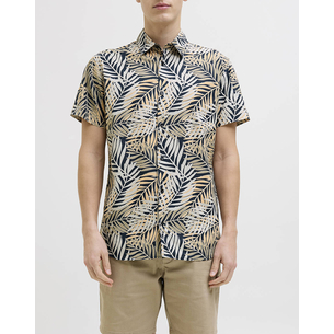 Product JJREBEL JREBVERDANT POPLIN SHIRT SS base image