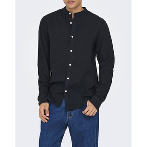 Product ONLY&SONS ONSCAIDEN LIFE LS SOLID LINEN MAO NOOS base image