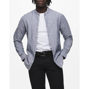 Product ONLY&SONS ONSCAIDEN LIFE LS SOLID LINEN MAO NOOS base image