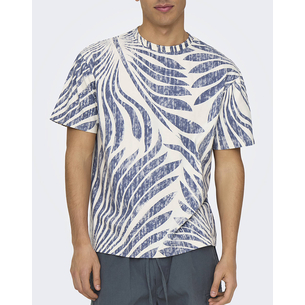 Product ONLY&SONS ONSZEKE LIFE REG WASHED SS AOP TEE base image