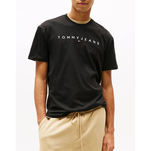 Product TOMMY JEANS TJM REG LINEAR LOGO TEE EXT base image