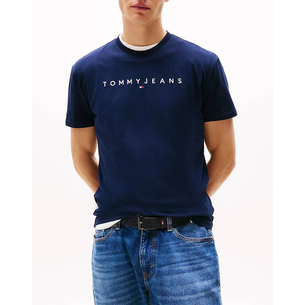 Product TOMMY JEANS TJM REG LINEAR LOGO TEE EXT base image